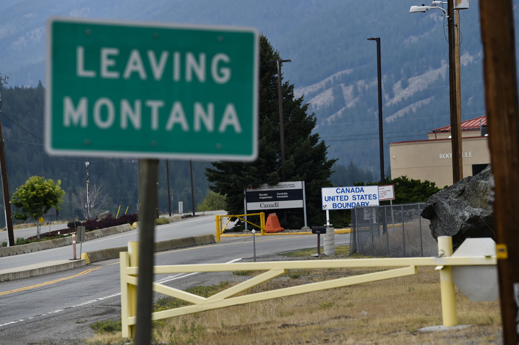 The U.S.-Canadian border crossing